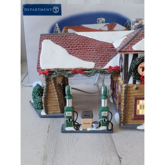 Dept 56 55012 Last Stop Gas Station snow village accessory Xmas - Picture 2 of 15
